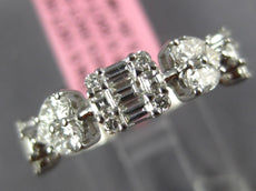 .95CT DIAMOND 18KT WHITE GOLD 3D MULTI SHAPE INVISIBLE CLUSTER ANNIVERSARY RING