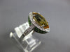 3.17CT DIAMOND & AAA CITRINE & GARNET 14KT WHITE GOLD MARQUISE SHAPE SUMMER RING