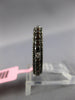 .75CT DIAMOND & AAA SMOKY TOPAZ 14KT BLACK GOLD 3/4 ETERNITY ANNIVERSARY RING