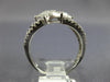 WIDE 1.13CT DIAMOND 18KT WHITE GOLD ROUND & PRINCESSS INVISIBLE SQUARE FUN RING