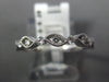 ESTATE .20CT DIAMOND 18KT WHITE GOLD 3D MULTI LEAF ETOILE SEMI ETERNITY FUN RING