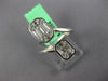 ESTATE LARGE 1.04CT DIAMOND 18KT WHITE GOLD BAGUETTE INVISIBLE CRISS CROSS RING