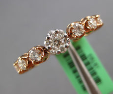 1.42CT DIAMOND 18KT WHITE & ROSE GOLD CLASSIC FLOWER FLEXIBLE ETERNITY LOVE RING