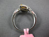 .64CT WHITE & FANCY YELLOW DIAMOND 18KT 2 TONE GOLD MARQUISE & ROUND LEAF RING