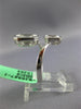 ESTATE LARGE 1.04CT DIAMOND 18KT WHITE GOLD BAGUETTE INVISIBLE CRISS CROSS RING