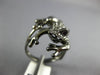 LARGE 1.09CT MULTI COLOR DIAMOND & AAA RUBY 18K BLACK GOLD HAPPY LUCKY FROG RING