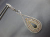 LARGE 1.74CT DIAMOND 18KT TRI COLOR GOLD 3D TEAR DROP INFINITY HANGING EARRINGS