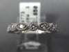 ESTATE .56CT DIAMOND 14KT WHITE GOLD 3D ROUND & MARQUISE SHAPE ANNIVERSARY RING