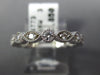 ESTATE .56CT DIAMOND 14KT WHITE GOLD 3D ROUND & MARQUISE SHAPE ANNIVERSARY RING