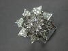 EXTRA LARGE .93CT DIAMOND 14KT WHITE GOLD INTERCHANGEABLE RING BROOCH PIN #27820