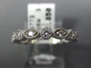 ESTATE .56CT DIAMOND 14KT WHITE GOLD 3D ROUND & MARQUISE SHAPE ANNIVERSARY RING