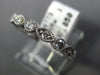 ESTATE .56CT DIAMOND 14KT WHITE GOLD 3D ROUND & MARQUISE SHAPE ANNIVERSARY RING