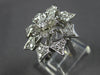 EXTRA LARGE .93CT DIAMOND 14KT WHITE GOLD INTERCHANGEABLE RING BROOCH PIN #27820