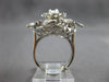 EXTRA LARGE .93CT DIAMOND 14KT WHITE GOLD INTERCHANGEABLE RING BROOCH PIN #27820