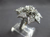 EXTRA LARGE .93CT DIAMOND 14KT WHITE GOLD INTERCHANGEABLE RING BROOCH PIN #27820