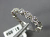 ESTATE .56CT DIAMOND 14KT WHITE GOLD 3D ROUND & MARQUISE SHAPE ANNIVERSARY RING