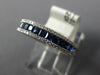 .31CT DIAMOND & AAA SAPPHIRE 18KT WHITE GOLD PRINCESS INVISIBLE ANNIVERSARY RING