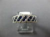 .93CT DIAMOND & AAA SAPPHIRE 18KT WHITE GOLD 3D 2 ROW DIAGONAL ANNIVERSARY RING
