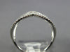 ESTATE WIDE .33CT DIAMOND 18KT WHITE GOLD 2 ROW INFINITY CRISS CROSS LOVE RING