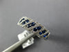 .93CT DIAMOND & AAA SAPPHIRE 18KT WHITE GOLD 3D 2 ROW DIAGONAL ANNIVERSARY RING
