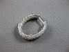 LARGE 2.95CT DIAMOND 14KT WHITE GOLD INSIDE OUT MULTI ROW HOOP HANGING EARRINGS