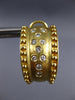 LARGE .70CT DIAMOND 18KT YELLOW GOLD 3D ETOILE UMBRELLA CLIP ON HANGING EARRINGS