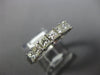 ESTATE 1.03CT DIAMOND 14K WHITE GOLD PRINCESS 7 STONE INVISIBLE ANNIVERSARY RING