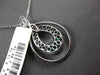 .78CT DIAMOND & AAA EMERALD 18KT WHITE GOLD 3D DOUBLE TEAR DROP FLOATING PENDANT