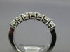 ESTATE 1.03CT DIAMOND 14K WHITE GOLD PRINCESS 7 STONE INVISIBLE ANNIVERSARY RING