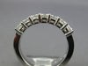 ESTATE 1.03CT DIAMOND 14K WHITE GOLD PRINCESS 7 STONE INVISIBLE ANNIVERSARY RING