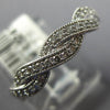 .33CT DIAMOND 14KT WHITE GOLD 3D CLASSIC INFINITY SEMI ETERNITY ANNIVERSARY RING