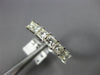 ESTATE 1.03CT DIAMOND 14K WHITE GOLD PRINCESS 7 STONE INVISIBLE ANNIVERSARY RING