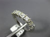 ESTATE 1.03CT DIAMOND 14K WHITE GOLD PRINCESS 7 STONE INVISIBLE ANNIVERSARY RING