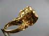 EXTRA LARGE 3.21CT WHITE & FANCY YELLOW DIAMOND 18K ROSE GOLD 3D CALLA LILY RING