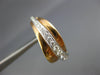 WIDE .67CT DIAMOND 18K WHITE & ROSE GOLD MULTI ROW HOOP CLIP ON HANGING EARRINGS