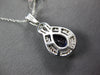 LARGE 4.49CT DIAMOND & AAA TANZANITE 14KT WHITE GOLD CLASSIC TEAR DROP PENDANT