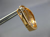 ESTATE WIDE .61CT DIAMOND 18KT ROSE GOLD MULTI ROW CLIP ON HOOP HANGING EARRINGS