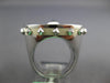 LARGE .36CT DIAMOND & AAA SAPPHIRE 18KT WHITE GOLD NOUVELLE BAGUE CIRCULAR RING