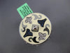 LARGE .36CT DIAMOND & AAA SAPPHIRE 18KT WHITE GOLD NOUVELLE BAGUE CIRCULAR RING
