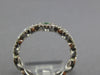 .38CT DIAMOND & AAA EMERALD 18KT WHITE GOLD 3D ROUND INFINITY ANNIVERSARY RING