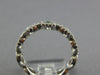 .38CT DIAMOND & AAA EMERALD 18KT WHITE GOLD 3D ROUND INFINITY ANNIVERSARY RING
