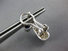 LARGE 1.10CT DIAMOND & AAA SAPPHIRE 14K WHITE GOLD 3D X CLIP ON HANGING EARRINGS