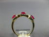 WIDE 1.86CT DIAMOND & AAA RUBY 14KT 2 TONE GOLD ROUND INFINITY ANNIVERSARY RING