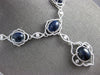 EXTRA LARGE 168.07CT DIAMOND &AAA SAPPHIRE 18K WHITE GOLD FLOWER LARIAT NECKLACE