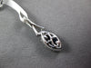 SMALL .62CT DIAMOND & AAA SAPPHIRE 18KT WHITE GOLD 3D MARQUISE FLOATING PENDANT