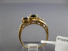 3.28CT DIAMOND & AAA SAPPHIRE 14KT YELLOW GOLD 3D OVAL & ROUND 3 STONE FUN RING