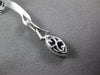 SMALL .62CT DIAMOND & AAA SAPPHIRE 18KT WHITE GOLD 3D MARQUISE FLOATING PENDANT