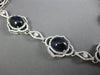 EXTRA LARGE 168.07CT DIAMOND &AAA SAPPHIRE 18K WHITE GOLD FLOWER LARIAT NECKLACE