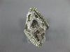 EXTRA LARGE 2.12CT WHITE & CHOCOLATE FANCY DIAMOND 18KT WHITE & BLACK GOLD RING