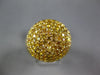EXTRA LARGE 2.72CT INTENSE FANCY YELLOW DIAMOND 18KT YELLOW GOLD DOME SHAPE RING